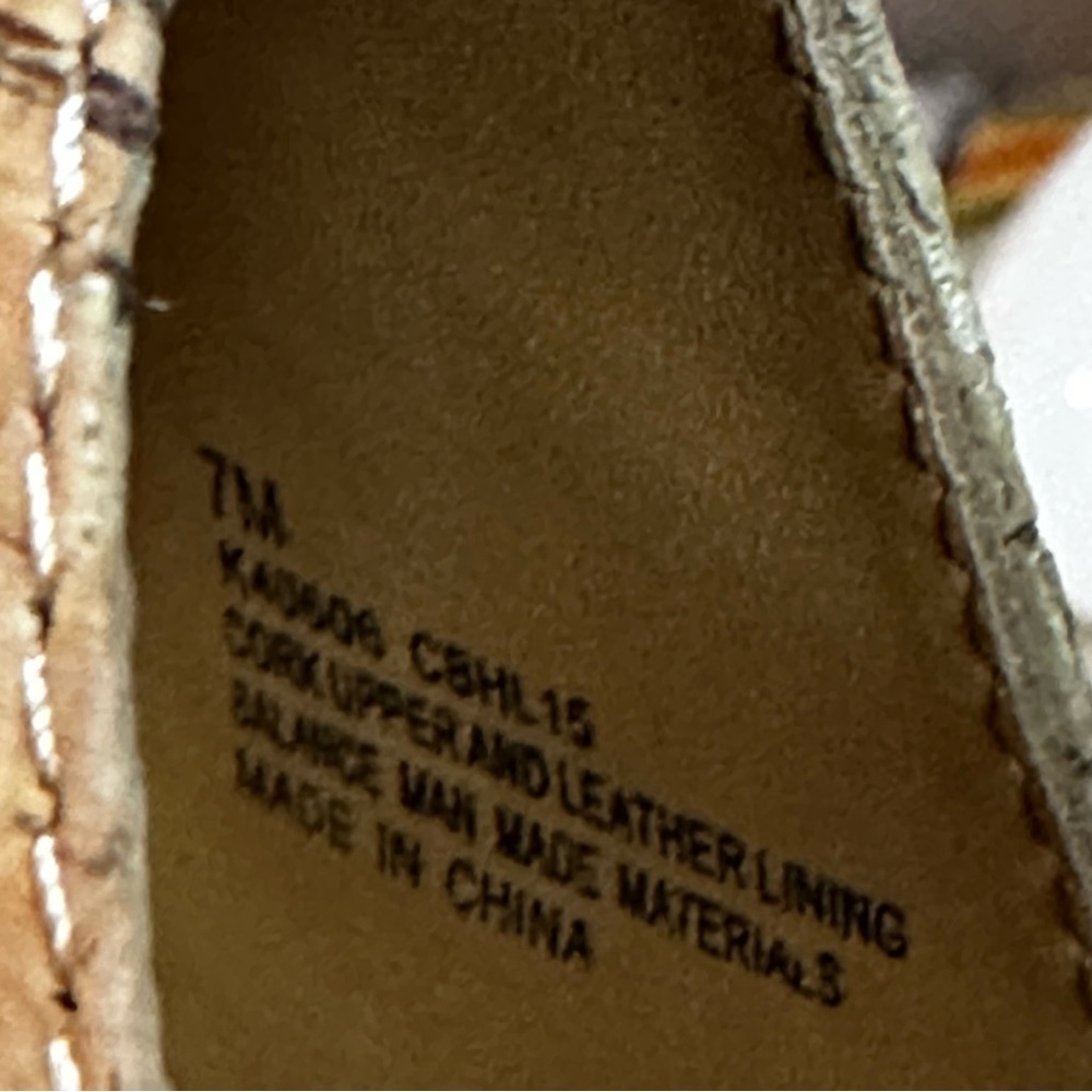 Kork-Ease Womens Keirn ankle strap cork/leather platform wedges sz 7​ - Picture 4 of 10